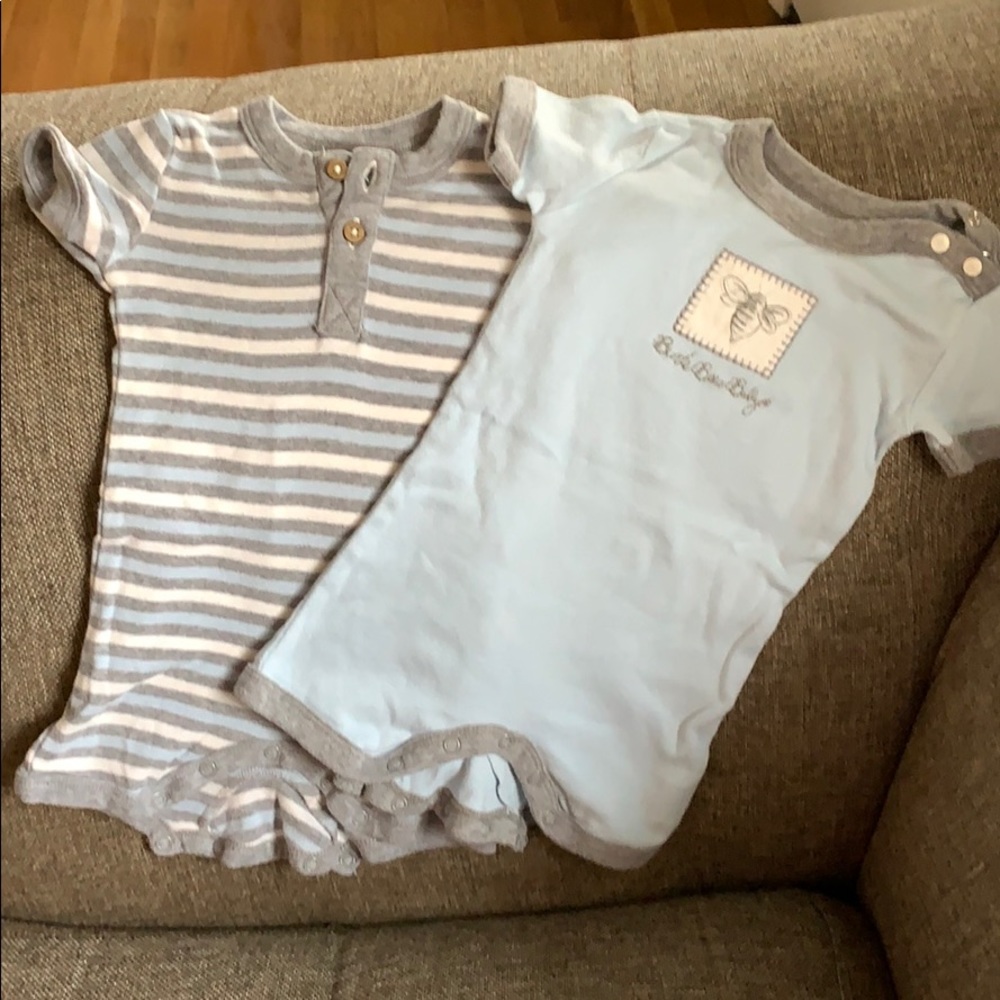 Burt’s bees romper onesies - 6-9 months